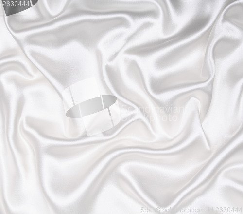 Image of Smooth elegant white silk as wedding background 