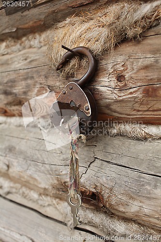 Image of  padlocked with key