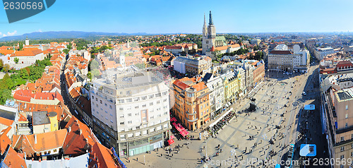 Image of Croatian Zagerb aerial view