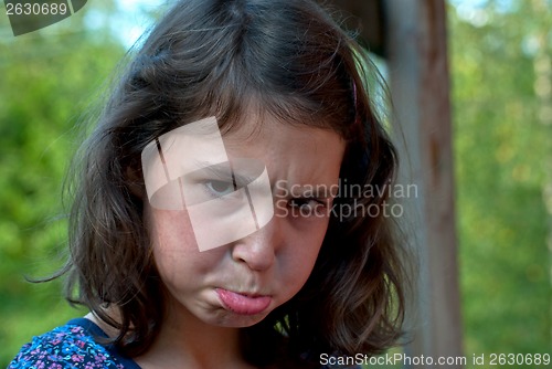 Image of Angry girl.