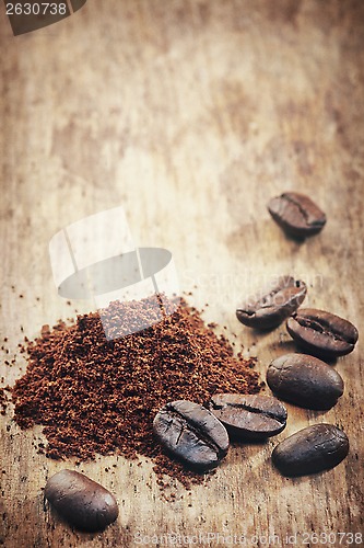 Image of ground coffee 