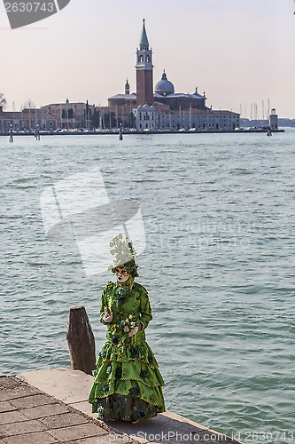Image of Green Venetian Costume