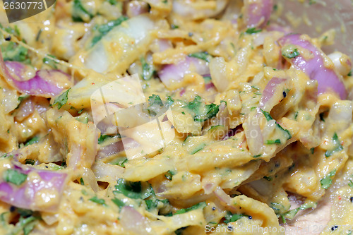 Image of Onion bhaji batter