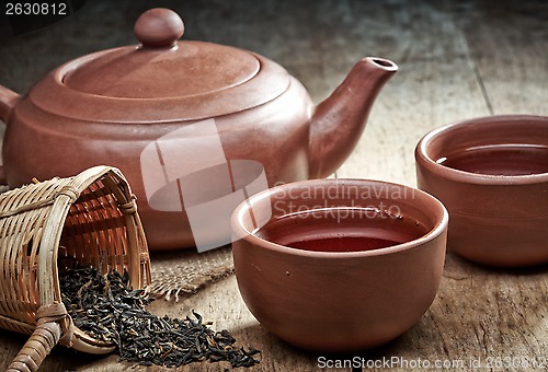 Image of tea pot and cups