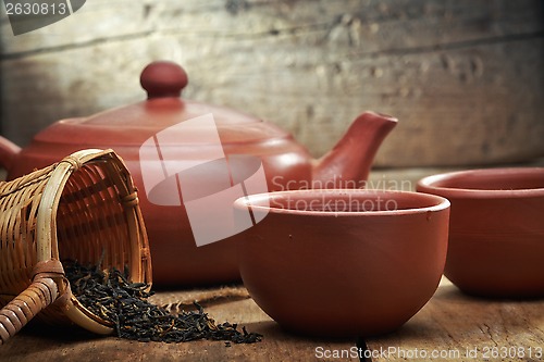 Image of tea pot and cups