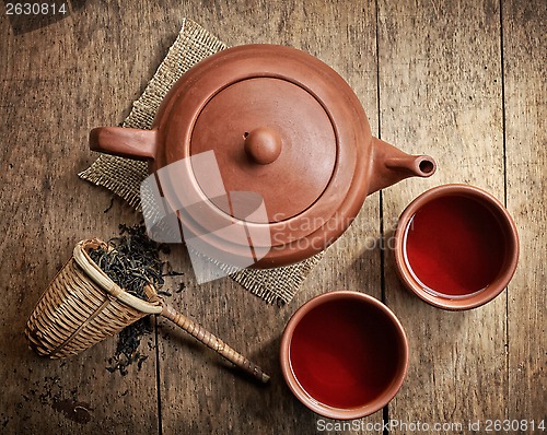 Image of tea pot and cups