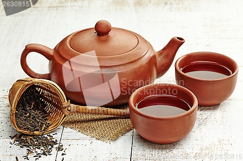 Image of tea pot and cups
