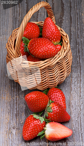 Image of Strawberries in Basket