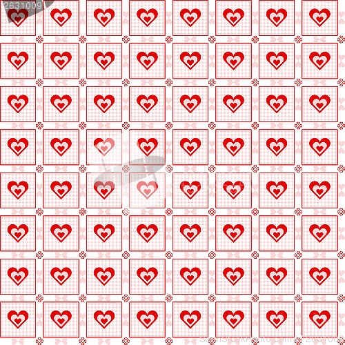 Image of Seamless hearts pattern