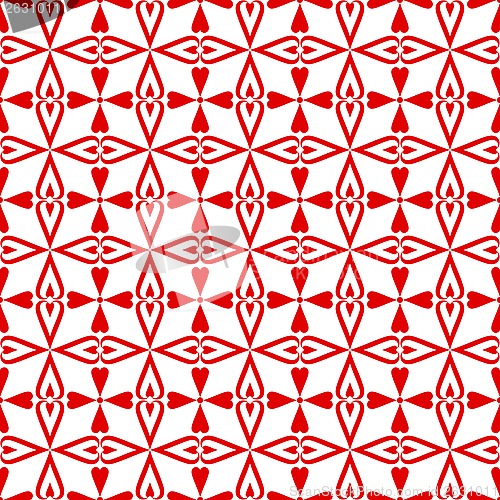 Image of Seamless hearts pattern