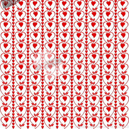 Image of Seamless hearts pattern