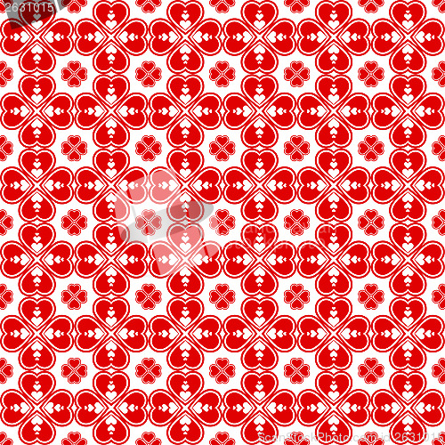 Image of Seamless hearts pattern