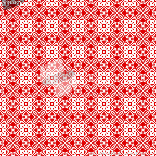 Image of Seamless hearts pattern