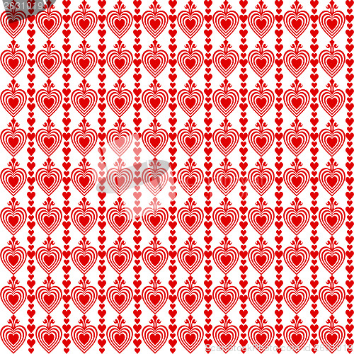 Image of Seamless hearts pattern