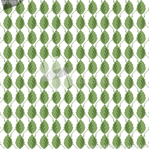 Image of seamless leaves pattern 