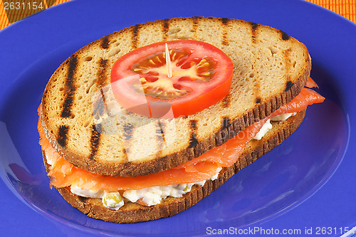Image of Sandwich with smoked salmon