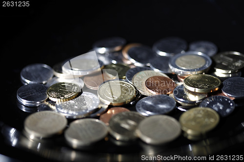 Image of Coins on black