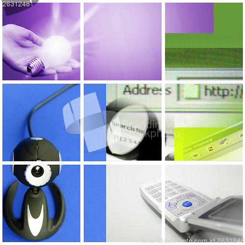 Image of Colorful communication collage.