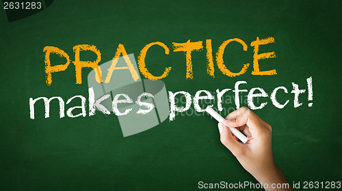 Image of Practice Makes Perfect Chalk Illustration