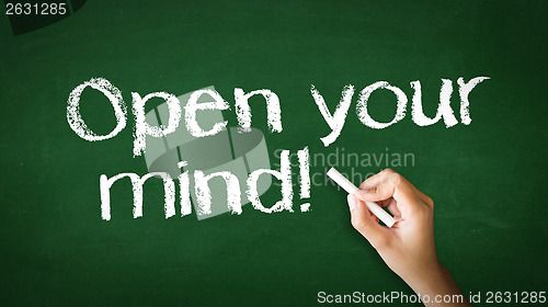 Image of Open Your Mind Chalk Illustration