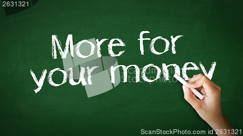 Image of More for your money Chalk Illustration