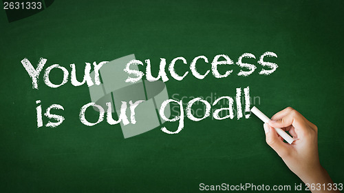 Image of Your Success is our goal Chalk Illustration