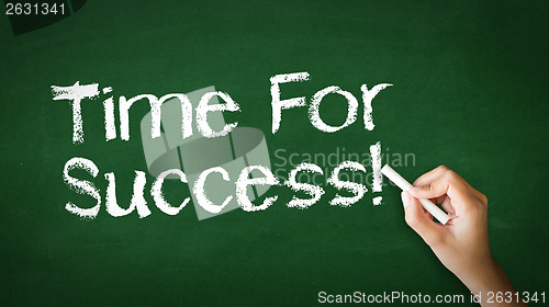 Image of Time for Success Chalk Illustration