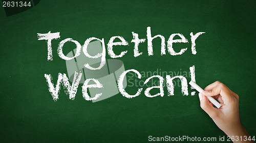 Image of Together We Can Chalk Illustration