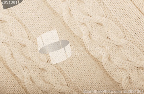 Image of  piece of knit fabric