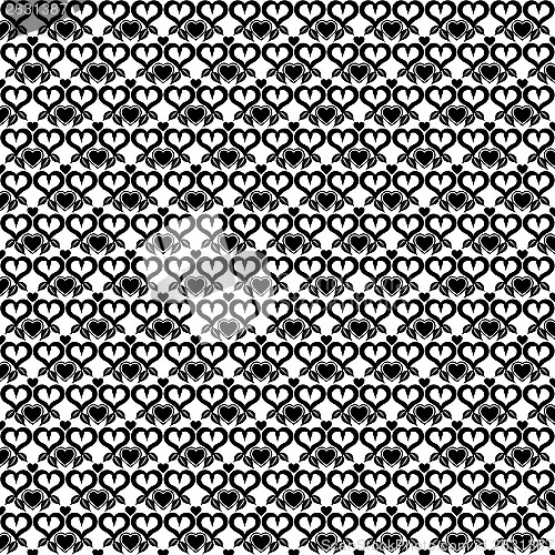 Image of Seamless hearts pattern