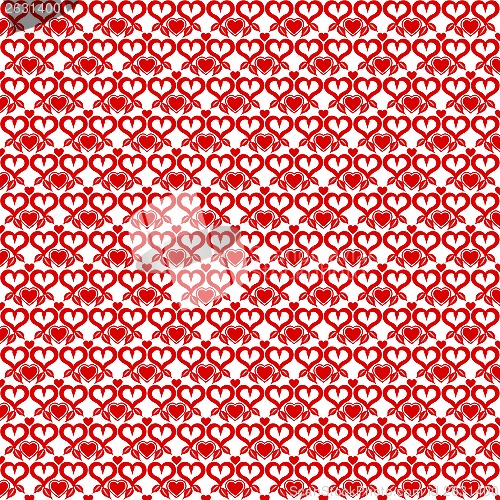 Image of Seamless hearts pattern