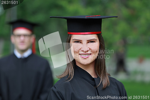 Image of Portrait of a Young Woman in the Graduation Day