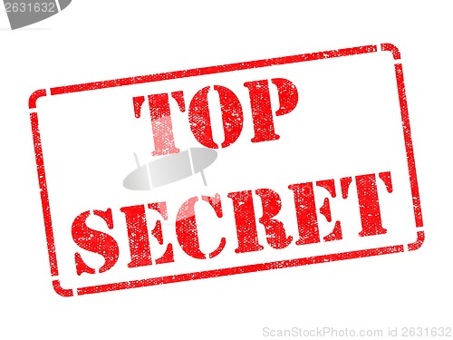 Image of Top Secret -  Red Rubber Stamp.