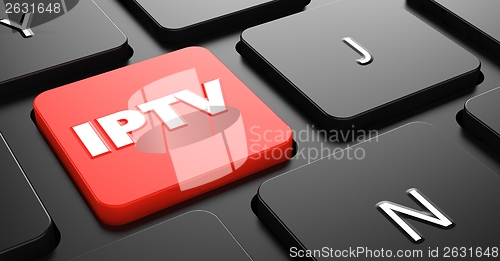 Image of IPTV on Red Keyboard Button.