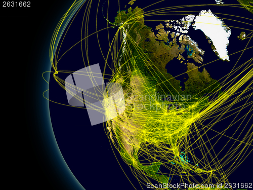 Image of North America connections