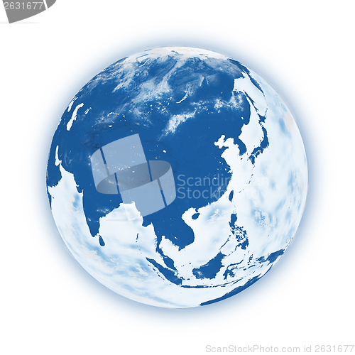 Image of Southeast Asia on planet Earth