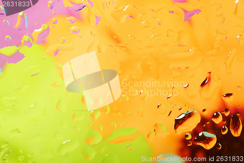 Image of color abstract background with water drops