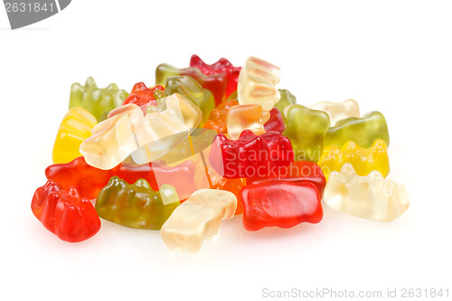 Image of Gummy bears, Colorful jelly bear candies set