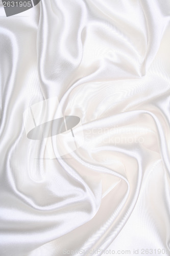 Image of Smooth elegant white silk as wedding background 