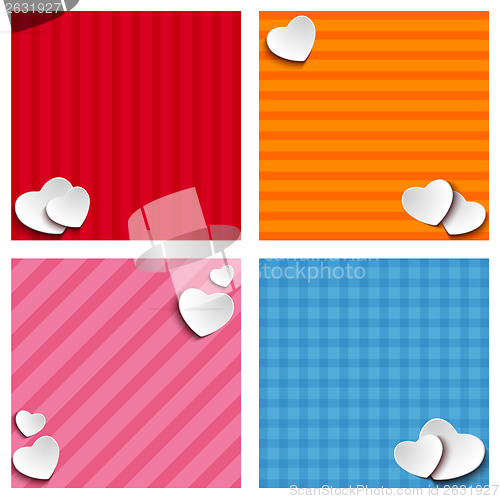 Image of Valentines Day Set of Four Web Banners