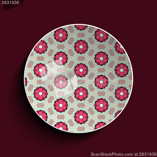 Image of Flower Spring Button Sticker Icon