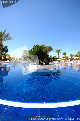 Image of Swimming pool and clear sky