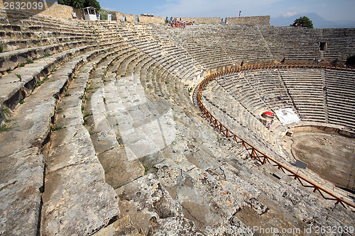 Image of ancient amphitheater in Turkey 