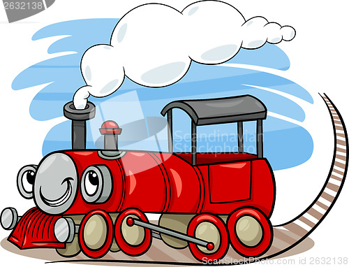 Image of cartoon locomotive or engine character