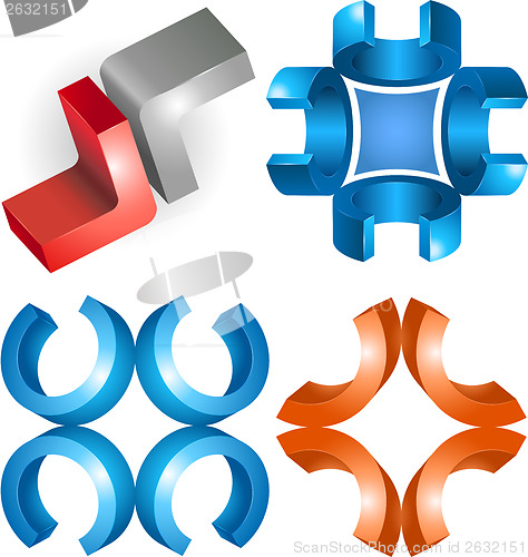 Image of 3d sign or symbol graphic design