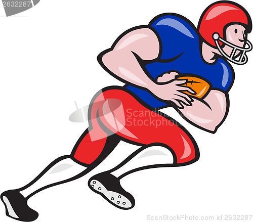 Image of American Football Running Back Rushing