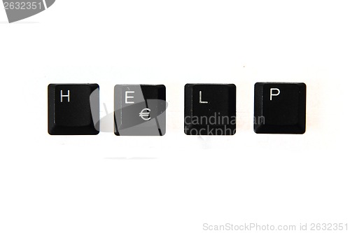 Image of help - word from keyboard keys