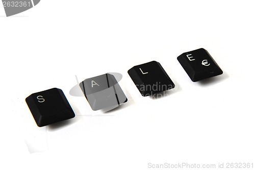 Image of sale from the keyboard keys 