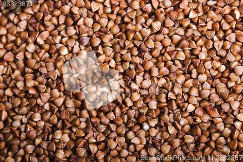 Image of buckwheat groats. background