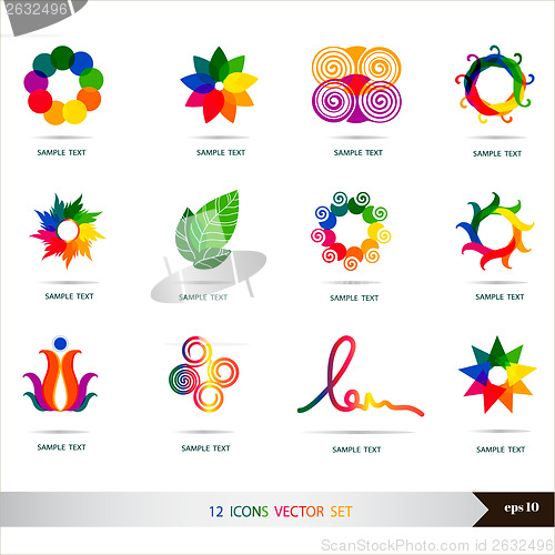 Image of Icons set vector. Design elements set. Vector art.